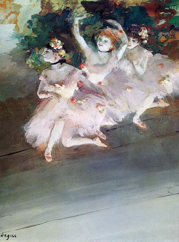  Edgar Degas Three Ballet Dancers - Hand Painted Oil Painting