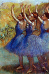  Edgar Degas Three Dancers in Purple Skirts - Hand Painted Oil Painting