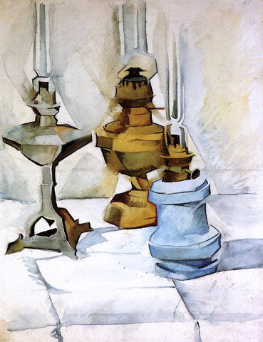  Juan Gris Three Lamps - Hand Painted Oil Painting