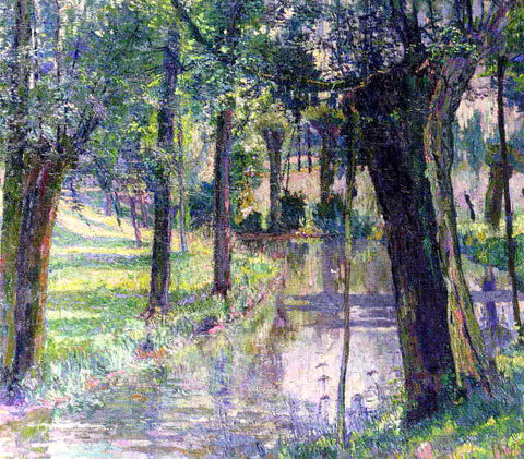  Juliette Wytsman Trees along a Creek - Hand Painted Oil Painting