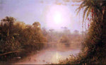  Norton Bush Tropical River Scene - Hand Painted Oil Painting