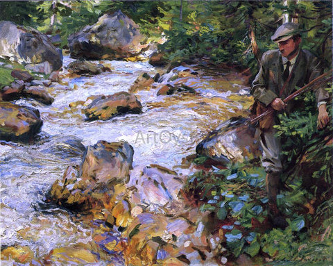  John Singer Sargent A Trout Stream in the Tyrol - Hand Painted Oil Painting