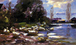  Alexander Koester Twelve Ducks Setting Out - Hand Painted Oil Painting