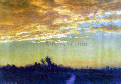  Albert Bierstadt Twilight over the Path - Hand Painted Oil Painting