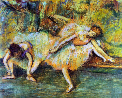  Edgar Degas Two Dancers on a Bench - Hand Painted Oil Painting