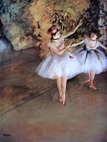  Edgar Degas Two Dancers on Stage - Hand Painted Oil Painting