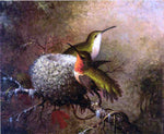  Martin Johnson Heade Two Ruby Throats by their Nest - Hand Painted Oil Painting