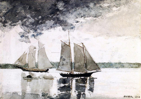 Winslow Homer Two Schooners (also known as Two Sailboats) - Hand Painted Oil Painting