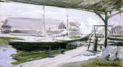  John Twachtman Under the Wharves - Hand Painted Oil Painting