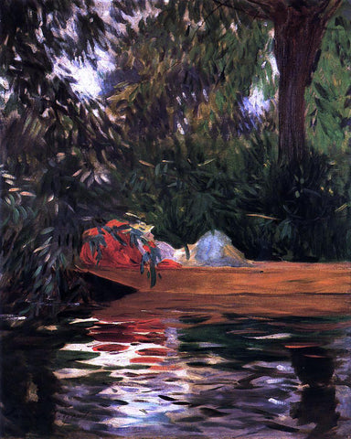  John Singer Sargent Under the Willows - Hand Painted Oil Painting