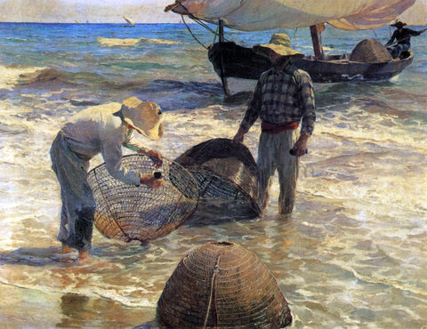  Joaquin Sorolla Y Bastida Valencian Fishermen - Hand Painted Oil Painting