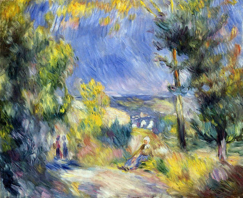  Pierre Auguste Renoir View Close to Antibes - Hand Painted Oil Painting