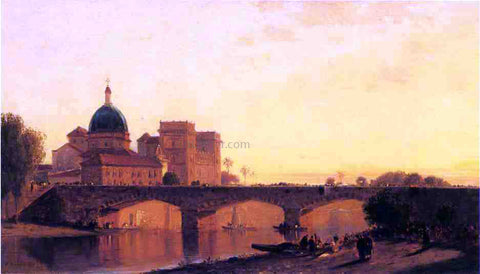  Jr. Samuel Colman View of Alexandria - Hand Painted Oil Painting