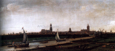  Hendrick Cornelisz Vroom View of Delft from the Northwest - Hand Painted Oil Painting