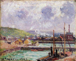  Camille Pissarro View of Duquesne and Berrigny Basins in Dieppe - Hand Painted Oil Painting