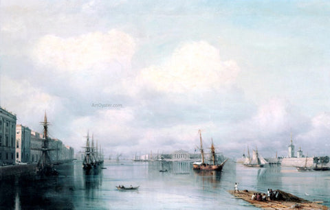  Ivan Constantinovich Aivazovsky View of Peterburg - Hand Painted Oil Painting