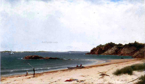  John Frederick Kensett View of the Beach at Beverly, Massachusetts - Hand Painted Oil Painting