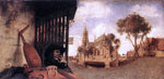  Carel Fabritius View of the City of Delft - Hand Painted Oil Painting