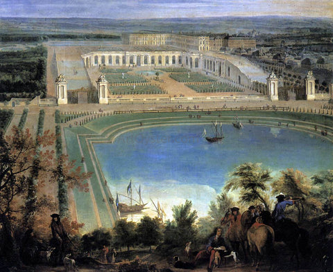  Jean-Baptiste Martin View of the Orangerie (detail) - Hand Painted Oil Painting