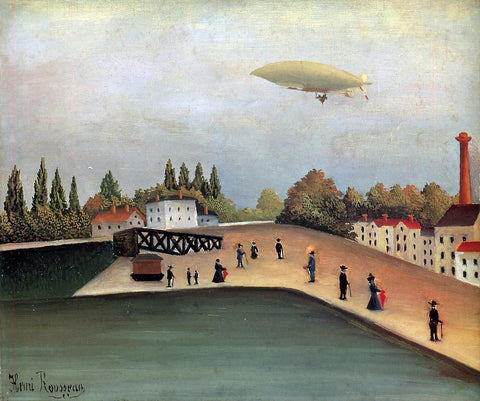  Henri Rousseau View of the Quai d'Ovry - Hand Painted Oil Painting