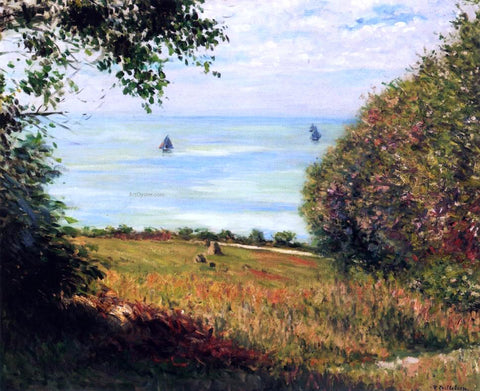  Gustave Caillebotte View of the Sea from Villerville (also known as Sea Scape) - Hand Painted Oil Painting