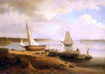  Thomas Birch View on the Delaware - Hand Painted Oil Painting