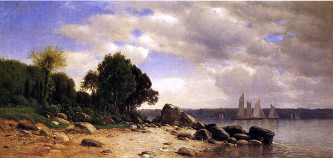  Jr. Samuel Colman View on the Hudson - Hand Painted Oil Painting