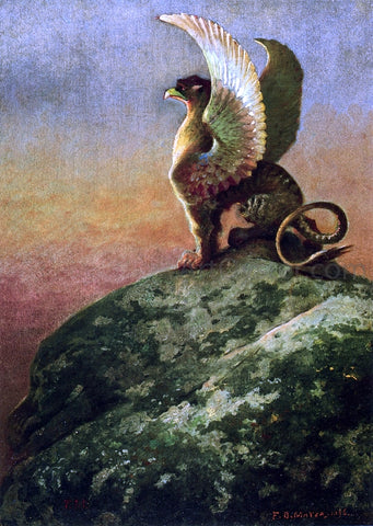  Francis Blackwell Mayer Vigilance, The Gryphon - Hand Painted Oil Painting