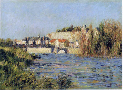  Gustave Loiseau A Village in Sun on the River - Hand Painted Oil Painting