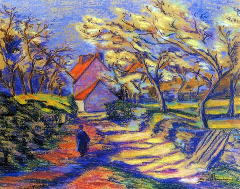  Armand Guillaumin Village Street - Hand Painted Oil Painting