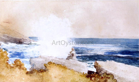  Winslow Homer Watching the Surf - Hand Painted Oil Painting
