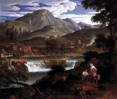  Joseph Anton Koch Waterfall near Subiaco - Hand Painted Oil Painting