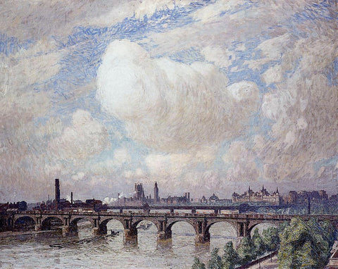  Emile Claus Waterloo Bridge in the Sun - Hand Painted Oil Painting