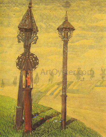  Mikalojus Ciurlionis Wayside Crosses of Zemaitija - Hand Painted Oil Painting