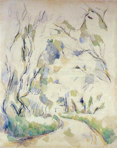  Paul Cezanne Well by the Winding Road in the Park of Chateau Noir - Hand Painted Oil Painting