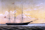  William Bradford Whaleship 'Jireh Perry' off Clark's Point, New Bedford - Hand Painted Oil Painting