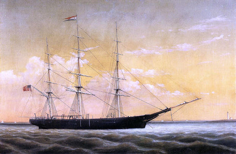  William Bradford Whaleship 'Jireh Perry' off Clark's Point, New Bedford - Hand Painted Oil Painting