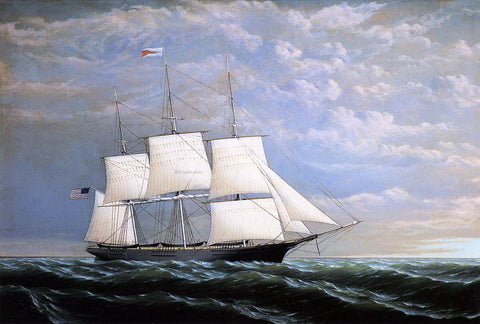  William Bradford Whaleship 'Syren Queen' of Fairhaven - Hand Painted Oil Painting