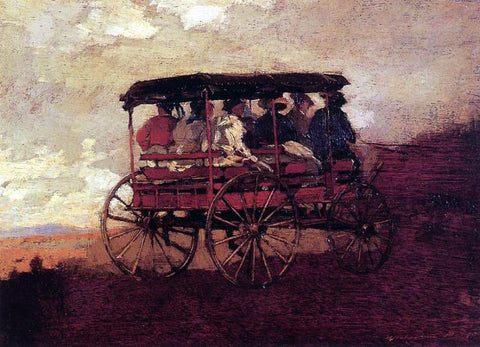  Winslow Homer White Mountain Wagon - Hand Painted Oil Painting