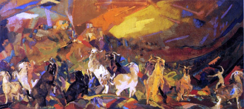  Arthur B Davies Wild H-Goats Dance - Hand Painted Oil Painting