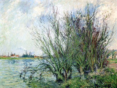  Gustave Loiseau Willows, Banks of the Oise - Hand Painted Oil Painting