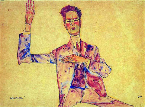  Egon Schiele Willy Lidl - Hand Painted Oil Painting