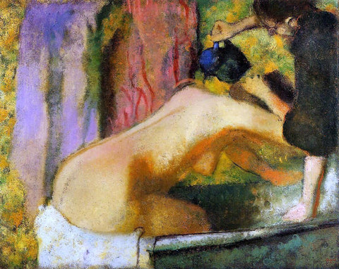 Edgar Degas A Woman at Her Bath - Hand Painted Oil Painting