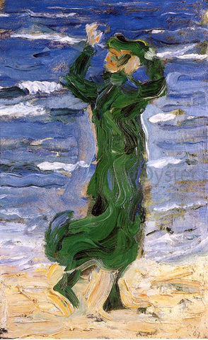  Franz Marc Woman in the Wind by the Sea - Hand Painted Oil Painting