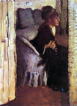  Edgar Degas Woman Putting on Her Gloves - Hand Painted Oil Painting