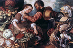  Joachim Beuckelaer Woman Selling Vegetables - Hand Painted Oil Painting