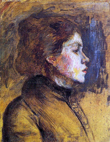  Henri De Toulouse-Lautrec Woman's Head - Hand Painted Oil Painting