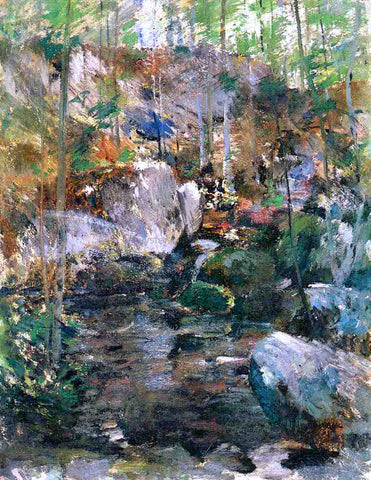  John Twachtman Woodland Stream - Hand Painted Oil Painting