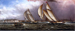  James E Buttersworth Yacht Race in Gloucester Harbor - Hand Painted Oil Painting
