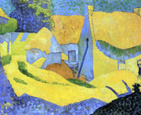 Paul Serusier Yellow Farm at Pouldu - Hand Painted Oil Painting